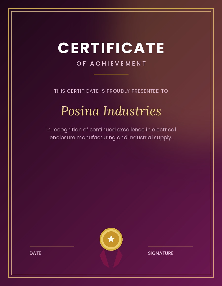 Certificate of Achievement